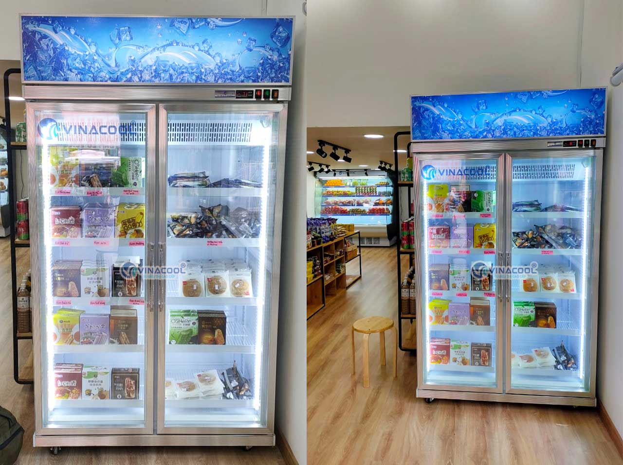 tủ mát 2 buồng