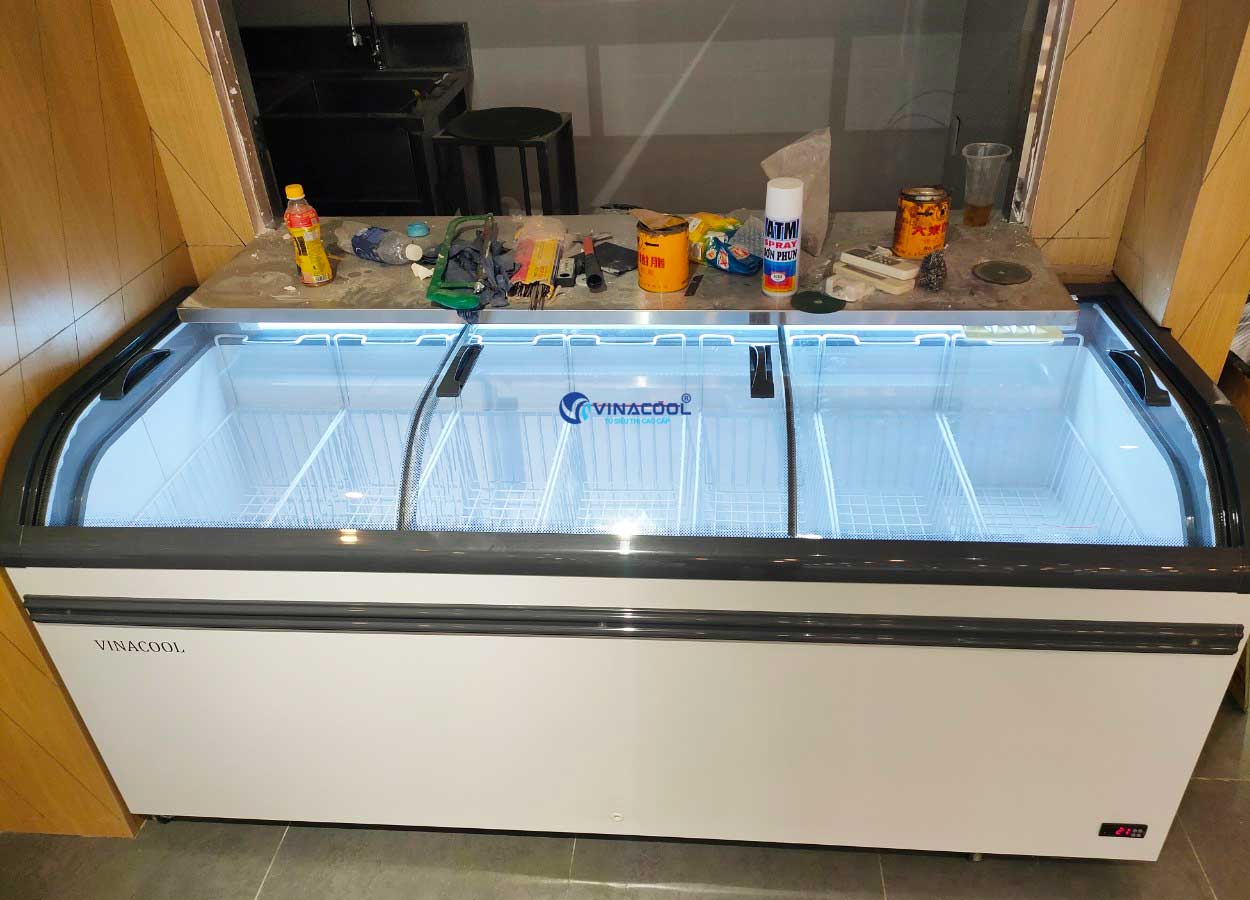 tủ đông trưng bày hải sản dài 2m