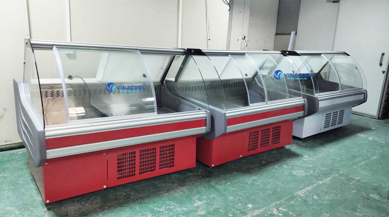 tủ mát trưng bày thịt cá tươi