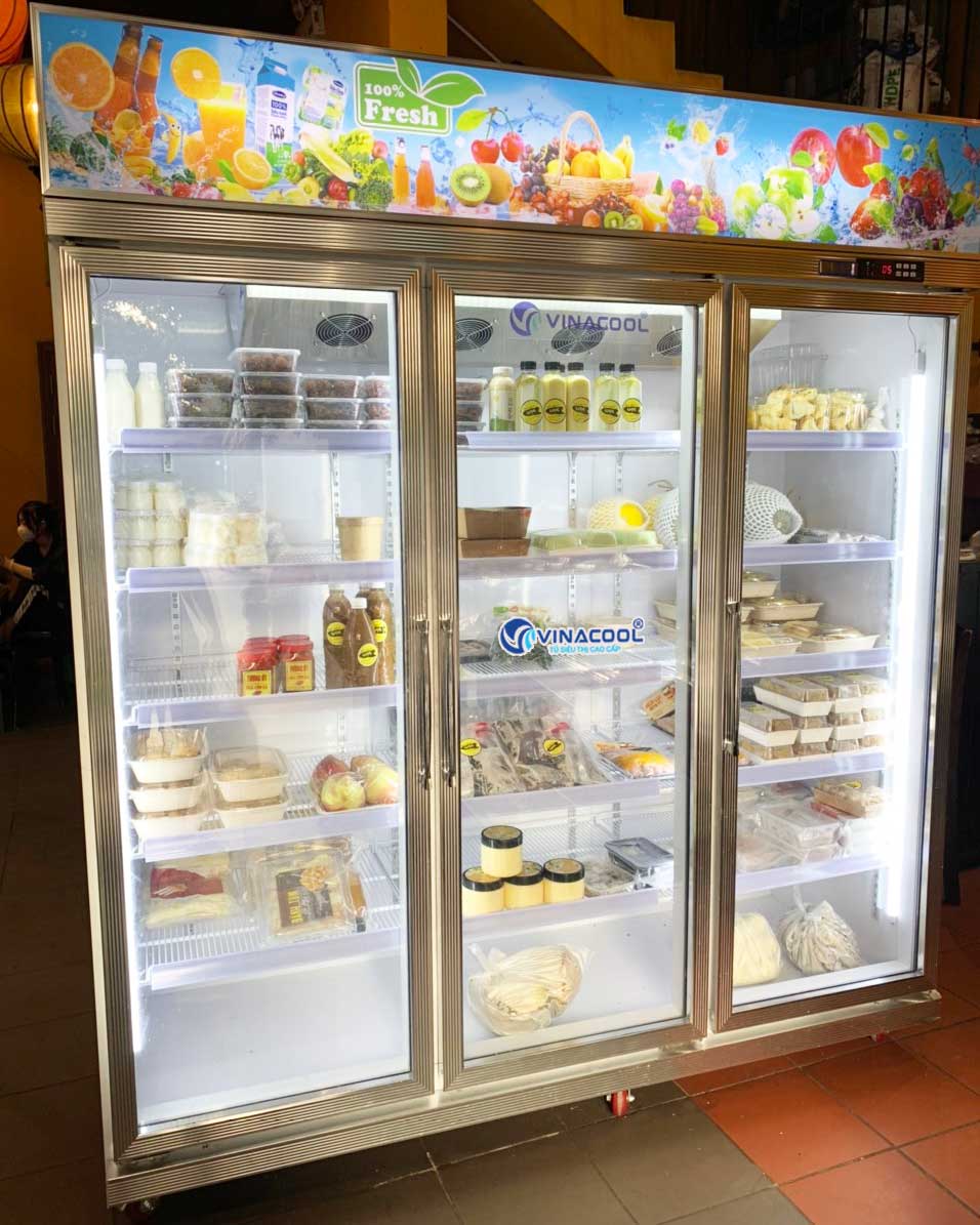 Tủ bảo quản thực phẩm 3 cánh kính