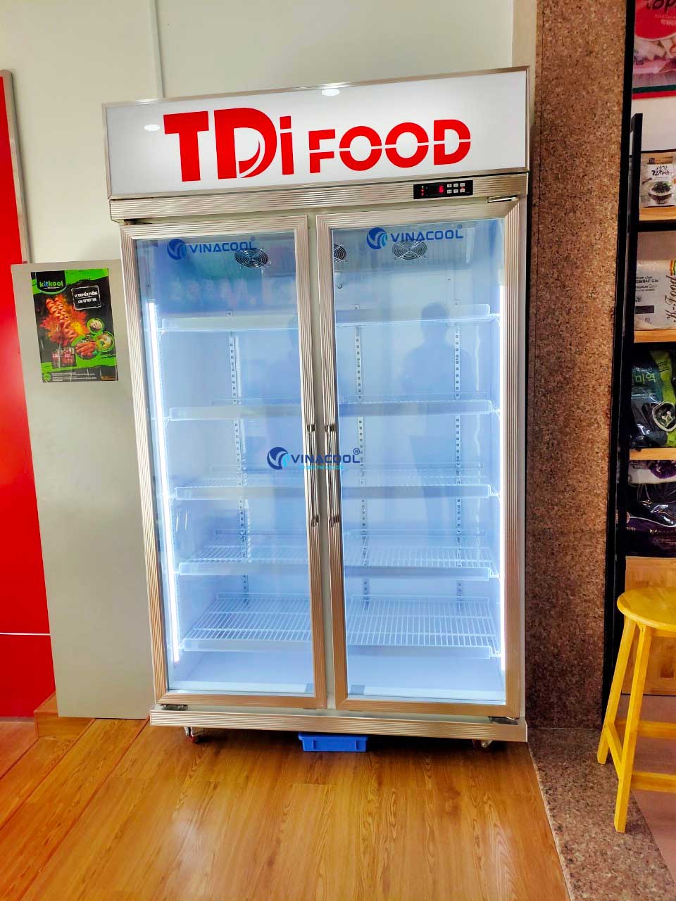 tủ mát 2 cánh kính