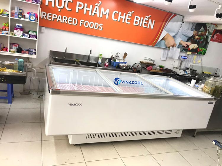 Tủ đông mặt kính phẳng