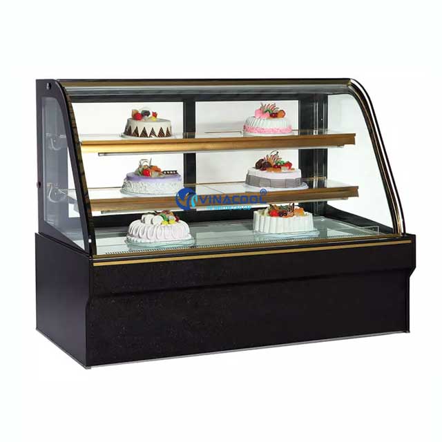 Tủ trưng bày bánh kem kính cong 3 tầng Vinacool