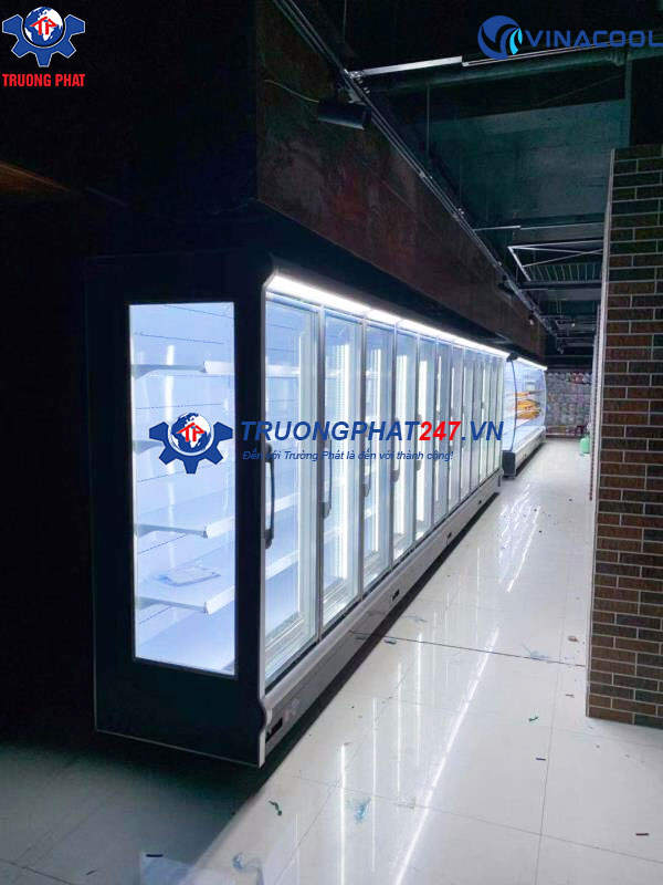 tủ đông trưng bày thực phẩm kích thước theo yêu cầu