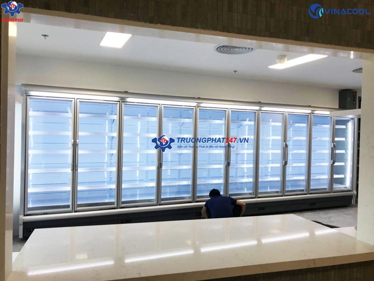 tủ đông mát trưng bày thực phẩm