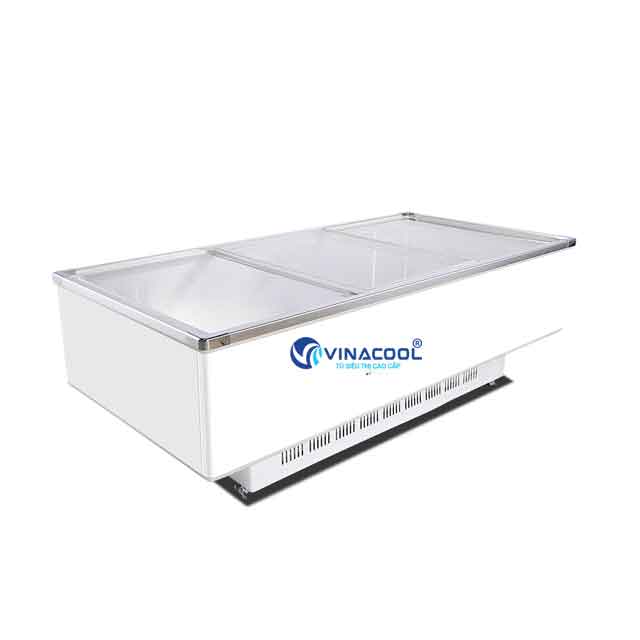 Tủ đông lạnh thực phẩm kính phẳng dài 2m Vinacool