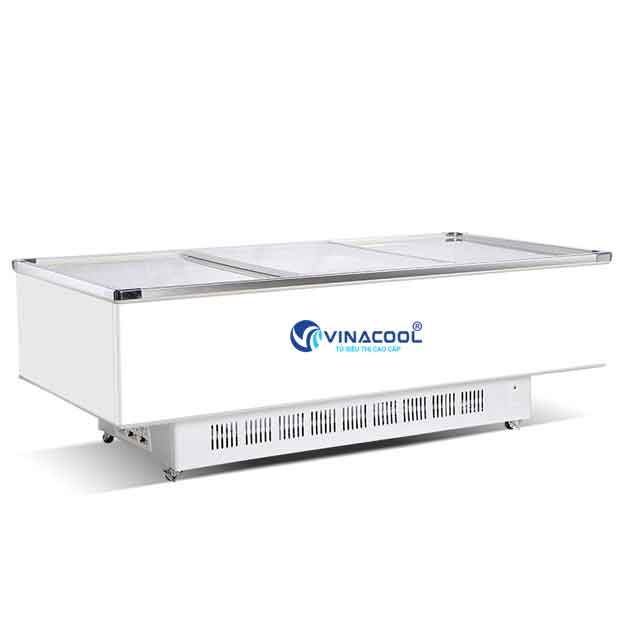 Tủ đông trưng bày mặt kính phẳng dài 2m6 Vinacool