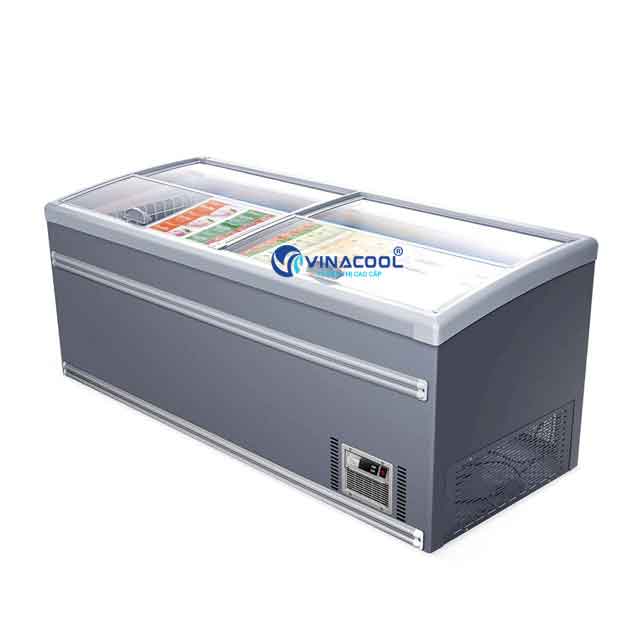 Tủ đông lạnh đảo làm mát trực tiếp dài 2m1 Vinacool