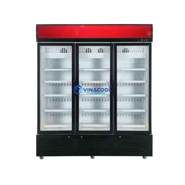 Tủ đông đứng mặt kính 3 cánh Vinacool