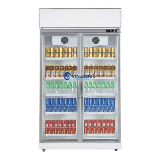 Tủ mát 2 cánh kính có sấy Vinacool