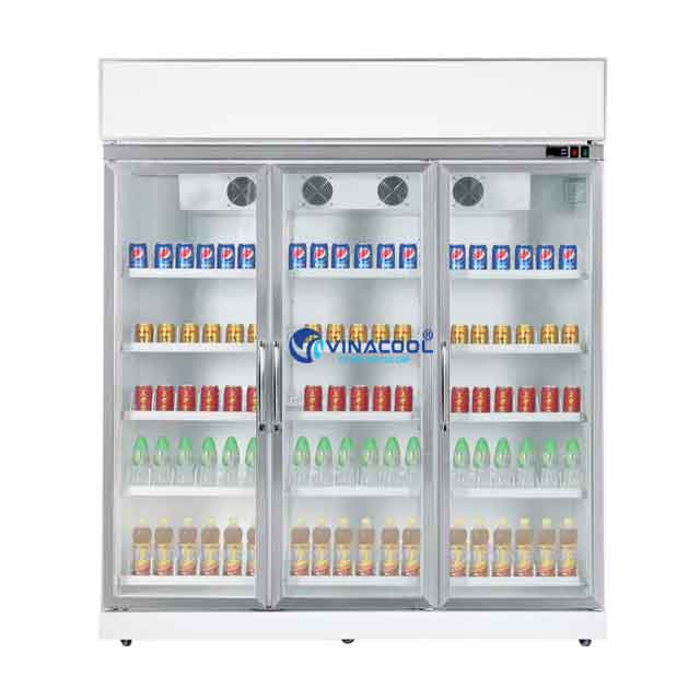 Tủ mát 3 cánh kính có sấy Vinacool