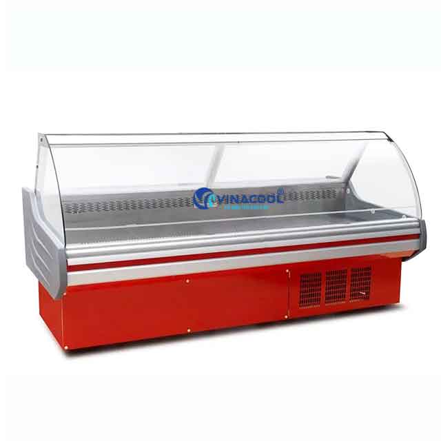 Tủ mát bảo quản thịt tươi sống có sấy kính mặt trước Vinacool
