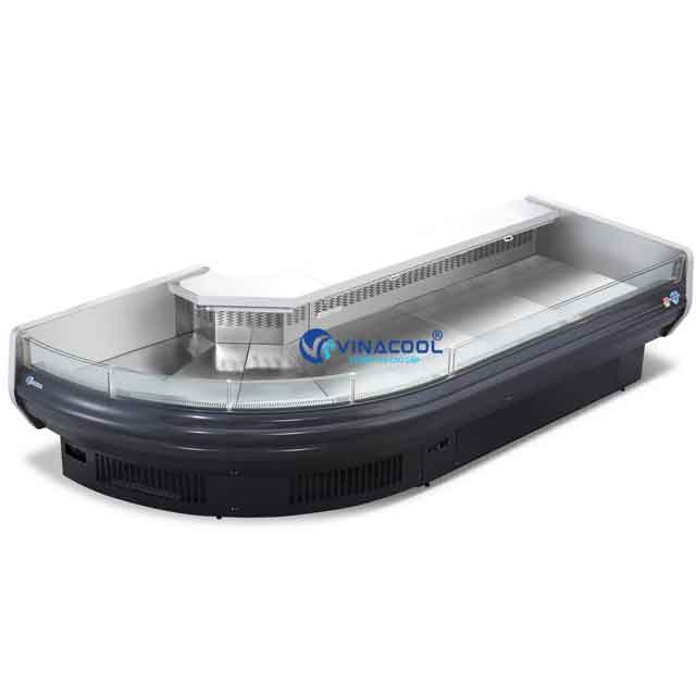 Tủ mát trưng bày thịt tươi cong góc Vinacool