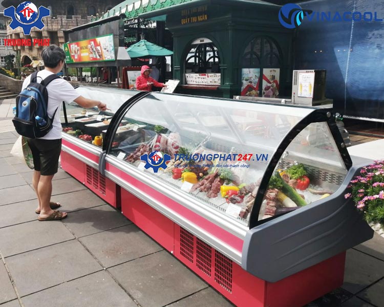 tủ bảo quản thịt tươi có sấy kính