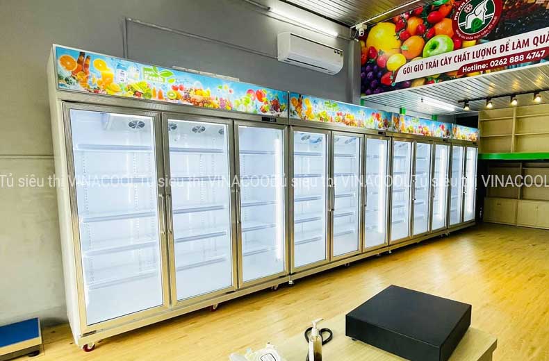 tủ mát 3 cánh kính