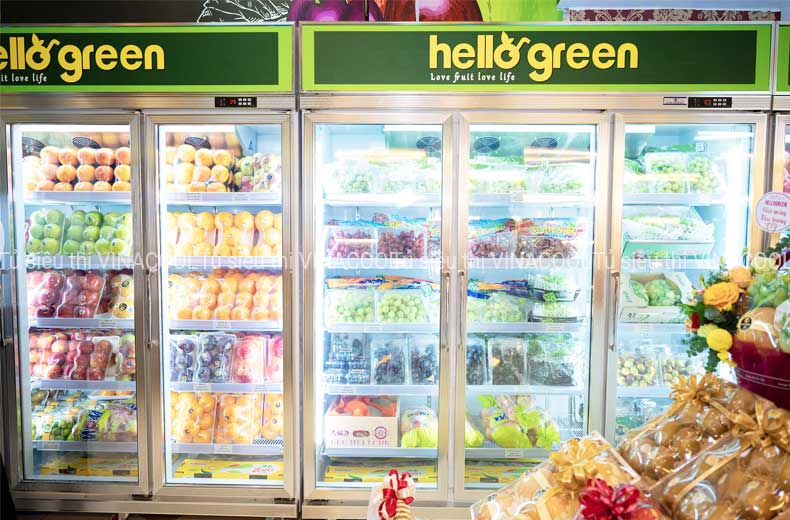 tủ bảo quản trái cây 3 cánh