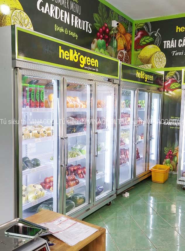 tủ mát trưng bày hoa quả nhập khẩu