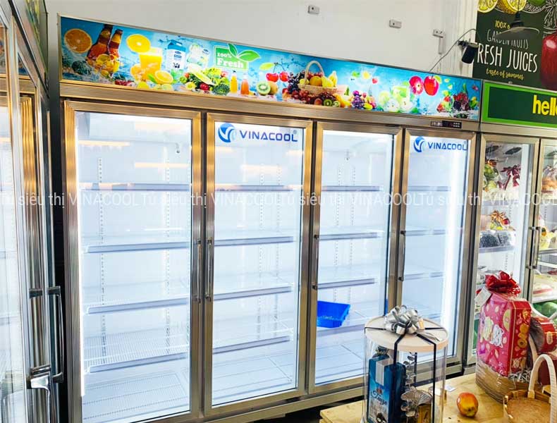 tủ mát 4 cánh kính vinacool