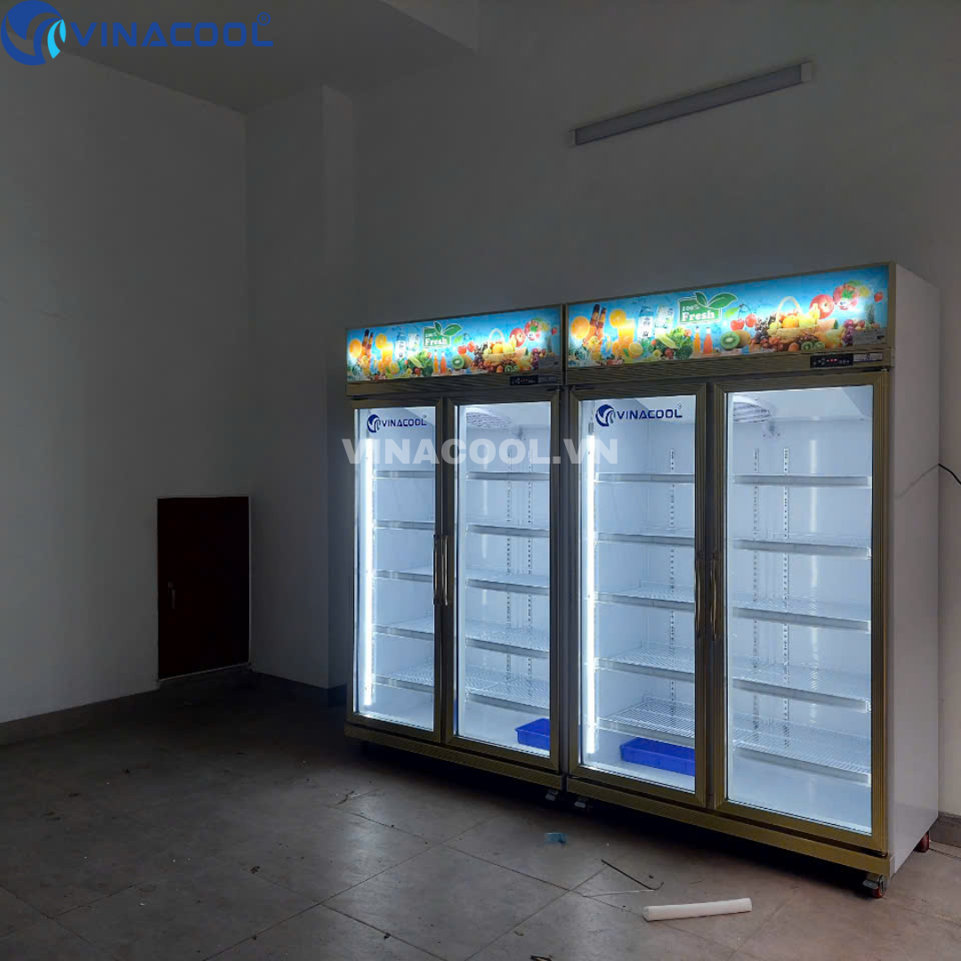 địa chỉ bán tủ mát cánh kính