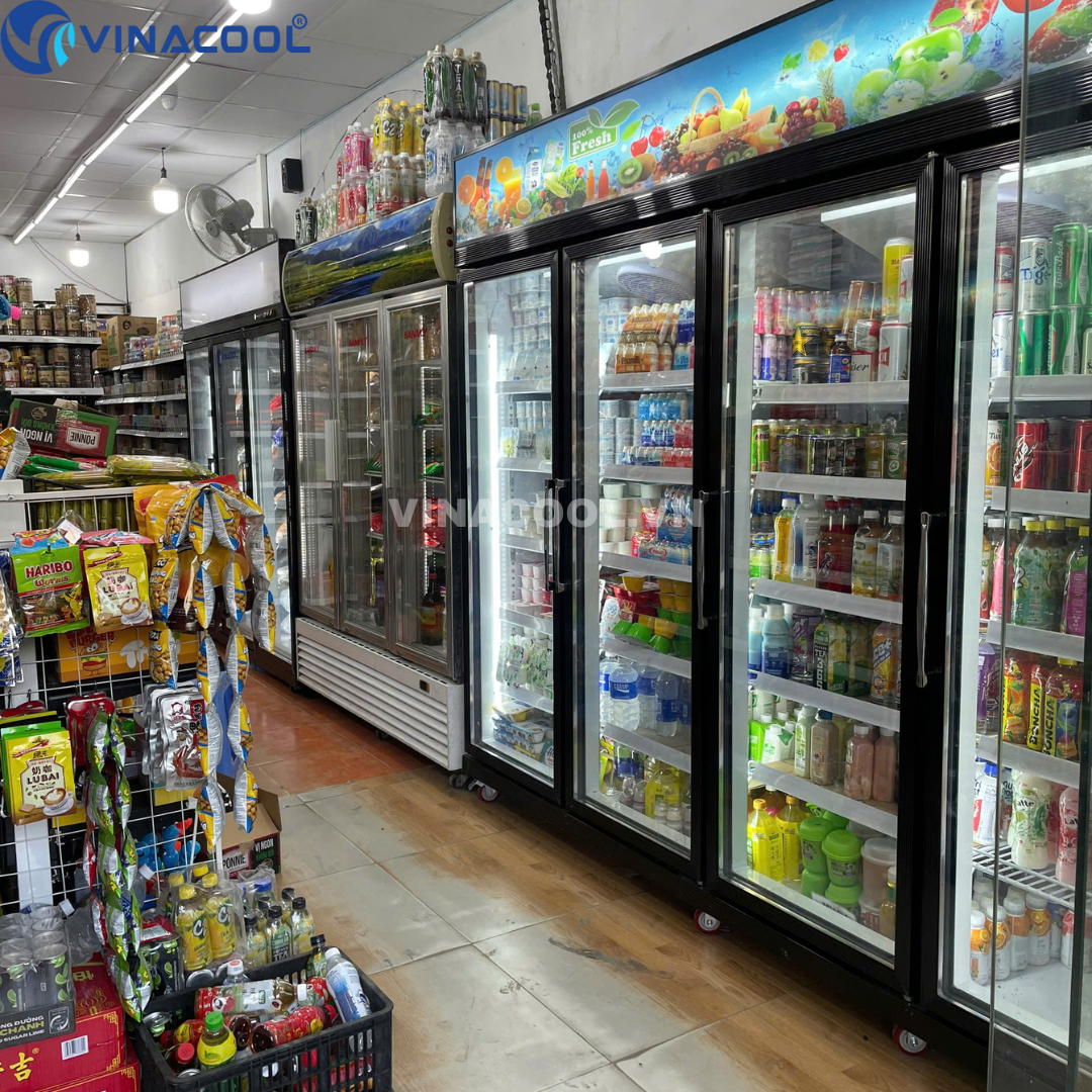 tủ mát siêu thị 4 cánh