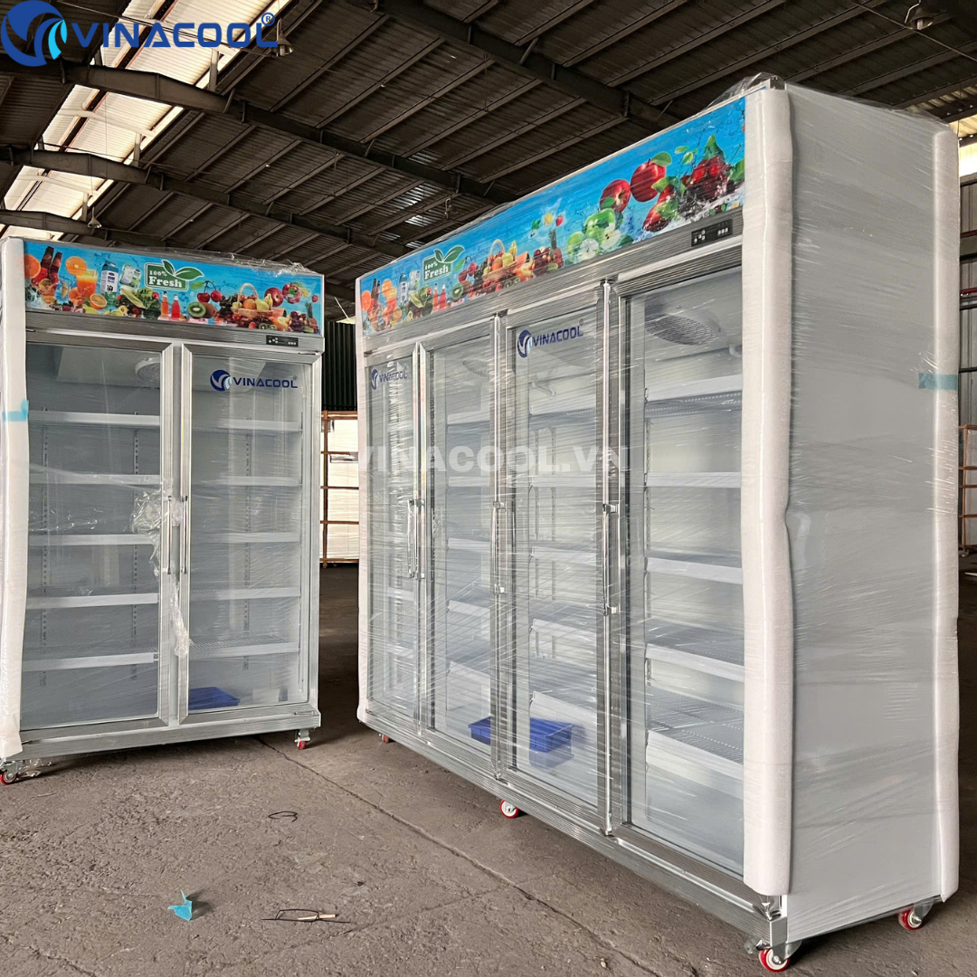 tủ mát 4 cánh kính